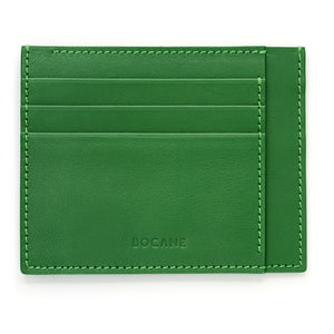 Portcard din Piele Full Grain, Verde Crud