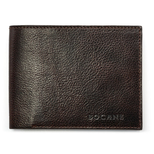 Slim Wallet,Textured Brown Leather
