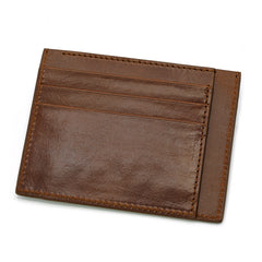 Italian Leather Trifold Wallet (Full Grain Leather) Black or Brown - Von Baer, Dark Brown